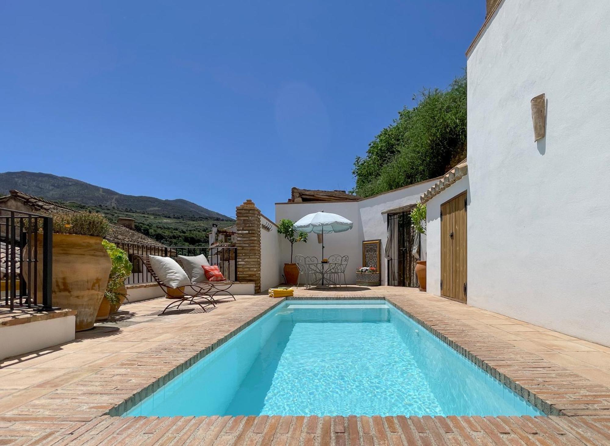 Stunning Spanish White Village Home Private Pool Stunning Views Saleres Εξωτερικό φωτογραφία